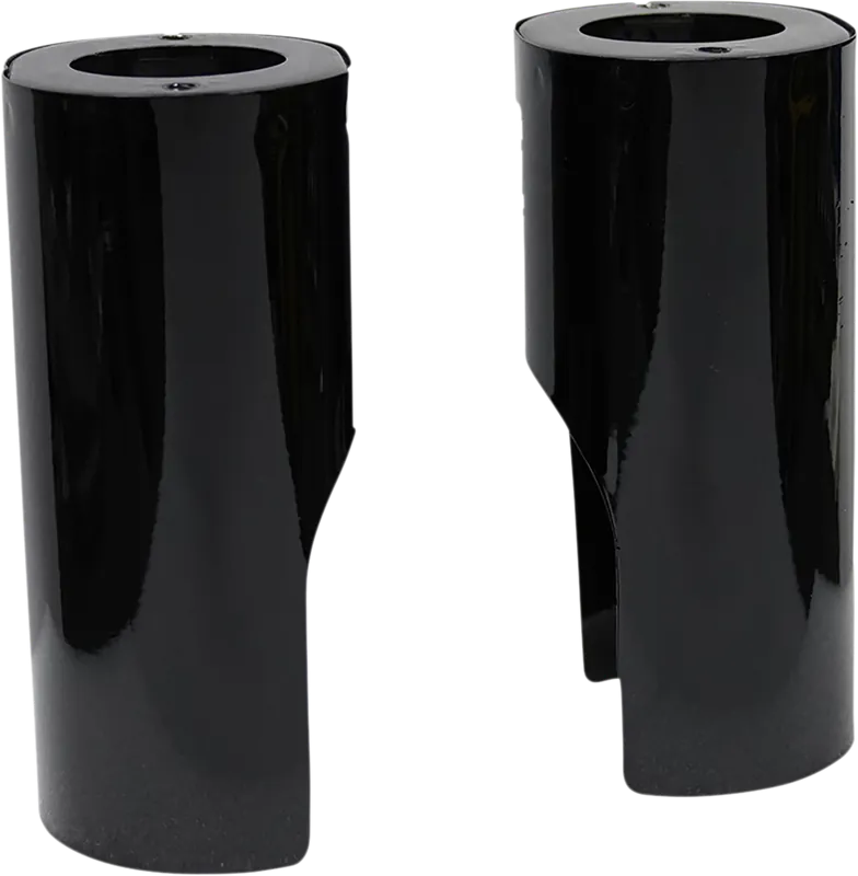 ARLEN NESS Fat Tire Fork Boot Cover - Gloss Black Powder-coat - Smooth - '14-'25 FLH/FLT New Arrival