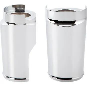 ARLEN NESS Fat Tire Fork Boot Cover - Chrome - Smooth - '14-'25 FLH/FLT Price Cut