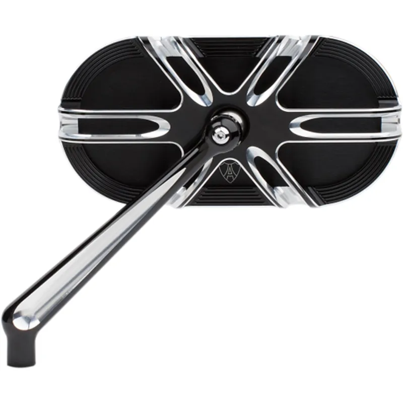 ARLEN NESS Mirror - Side View - Caged Series Deep Cut - Black - Left Modern