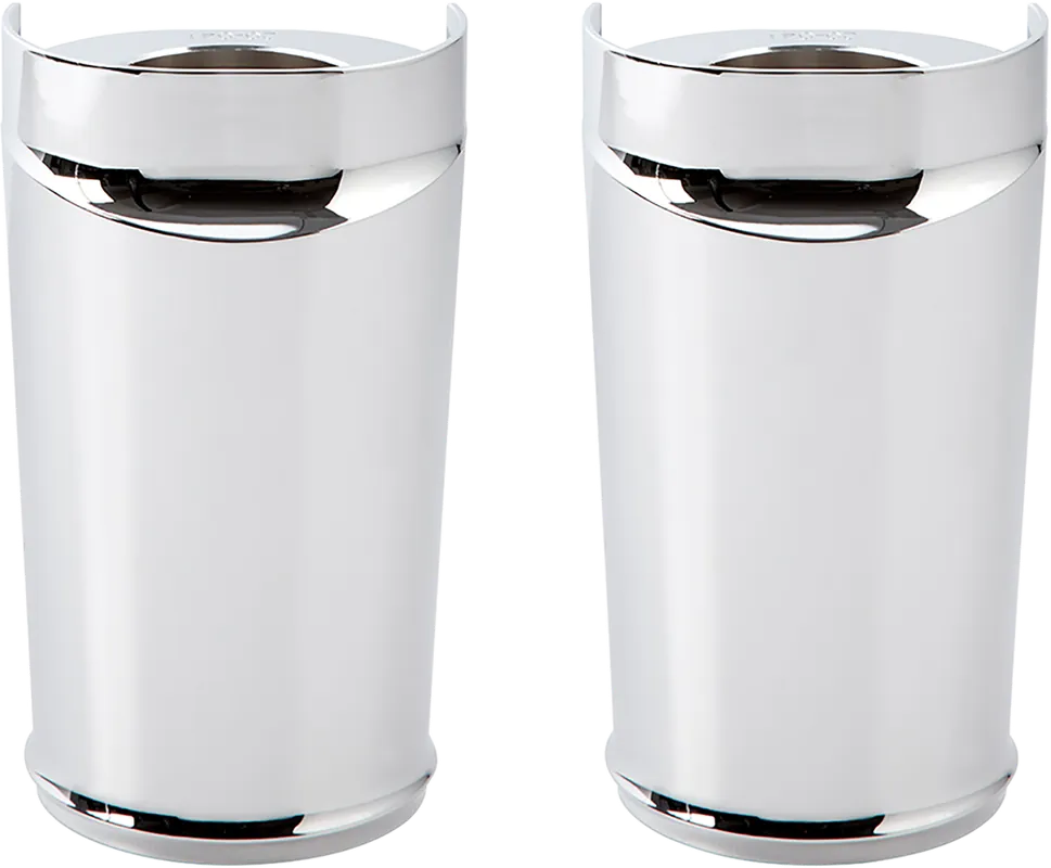 Authentic ARLEN NESS Standard Length Fork Boot Cover - Chrome - Smooth - '14-'25 FLH/FLT