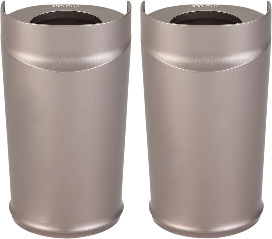 ARLEN NESS Standard Length Fork Boot Cover - Titanium Anodized - Smooth - '80-'13 FLH/FLT Limited Offer