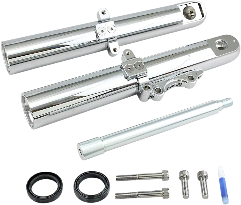 ARLEN NESS Custom Single-Disc Hot Legs Fork Legs - Chrome - Smooth - '00-'07 FLH/FLT Limited Time