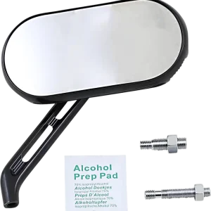 Warranty Included ARLEN NESS Mirror - Sidekick - Side View - Oval - Black - Right