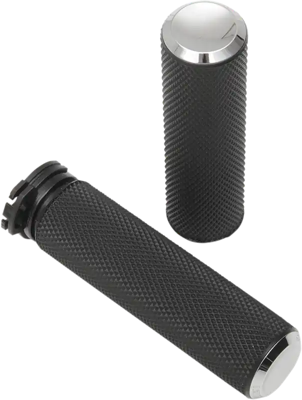 ARLEN NESS Knurled Grips - Cable - Chrome Shop Now