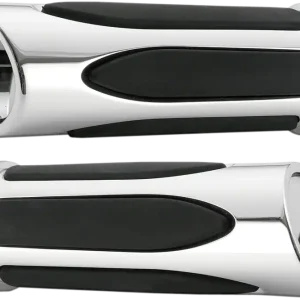 ARLEN NESS Deep Cut Comfort Series Grips - Cable - Chrome Authentic