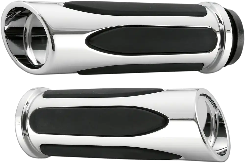ARLEN NESS Deep Cut Comfort Series Grips - Cable - Chrome Authentic