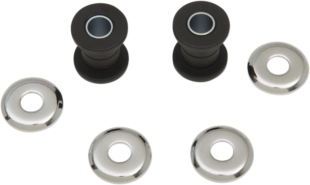 ARLEN NESS Black Polyurethane Riser Bushing Kit - Chrome Cup Washers Holiday Sale