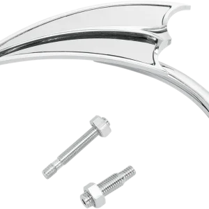 ARLEN NESS Mirror - Micro - Scoop - Side View - Triangle - Chrome - Right Big Sale