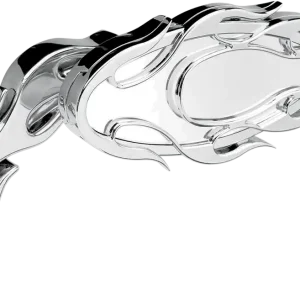 ARLEN NESS Mirror - Micro - Flamed - Side View - Oval - Chrome - Right Bulk Order
