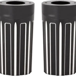ARLEN NESS Aluminum Standard Length Fork Boot Covers - Black Anodized - 10-Gauge - '86-'13 FLH Price Cut
