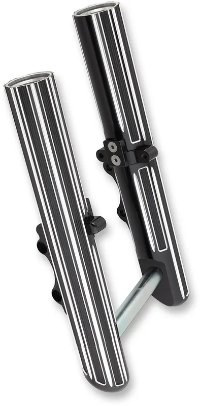 ARLEN NESS Custom Single-Disc Hot Legs Fork Legs - Black Anodized - 10-Gauge - '08-'13 FLH/FLT Luxury