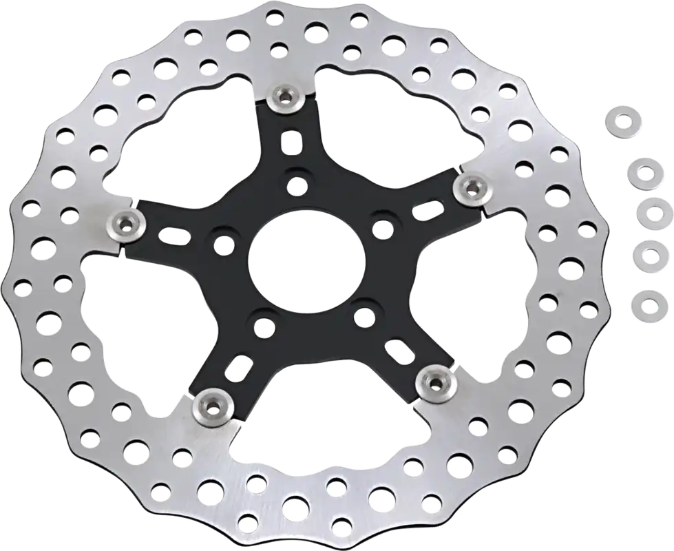 ARLEN NESS Jagged Floating Front Brake Rotor - 11.8" - Black Fresh Stock