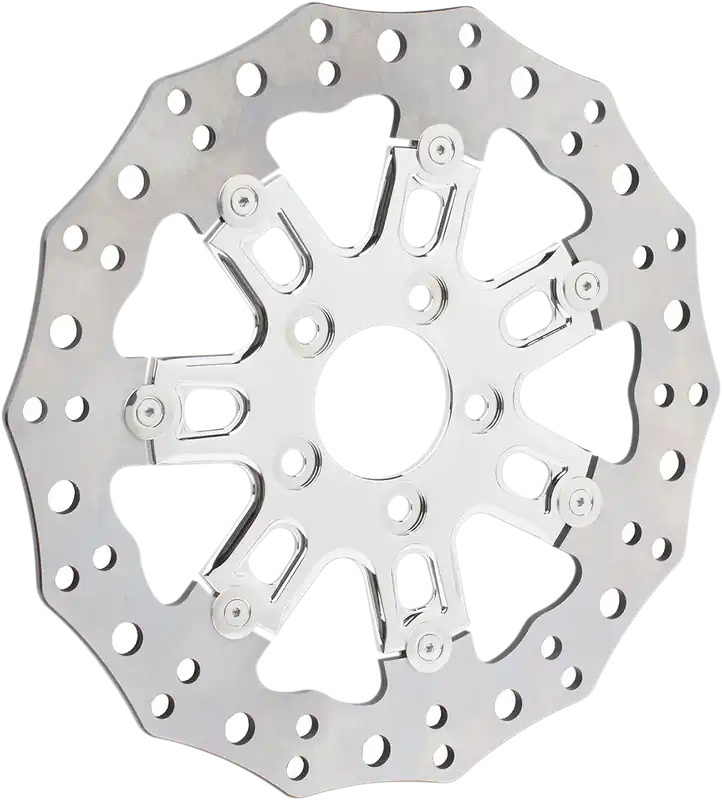 ARLEN NESS Two-Piece Floating Front Brake Rotor - 7 Valve - 11.8" - Chrome Bargain