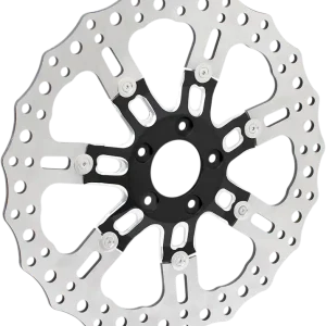 ARLEN NESS Two-Piece Floating Front Brake Rotor - 7 Valve - 14" - Black Fan Favorite