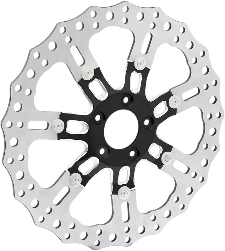 ARLEN NESS Two-Piece Floating Front Brake Rotor - 7 Valve - 14" - Black Fan Favorite