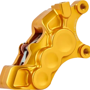 Weekend Sale ARLEN NESS Ness Tech Right Front Six-Piston Differential Bore Caliper - Gold - 11.8"