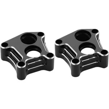 ARLEN NESS Lifter Block Covers - 10 Gauge - Black Anodized / Machined - Twin Cam Modern