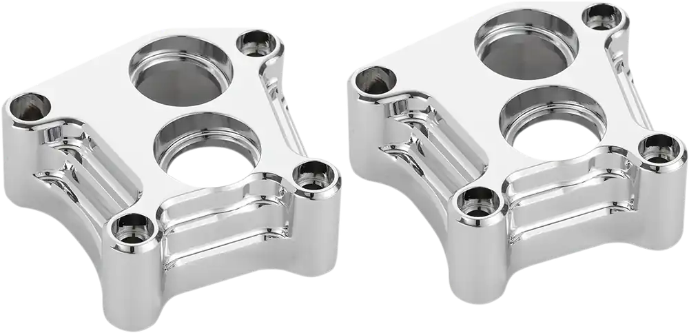 ARLEN NESS Lifter Block Covers - 10 Gauge - Chrome - Twin Cam Original