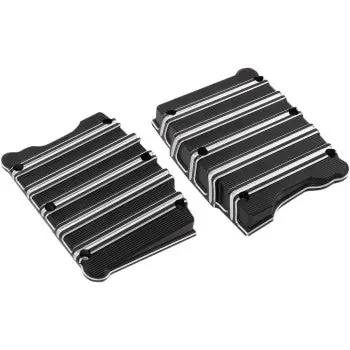 ARLEN NESS 10 Gauge Rocker Box Top Covers - Black Anodized / Machined - Twin Cam Direct From Factory