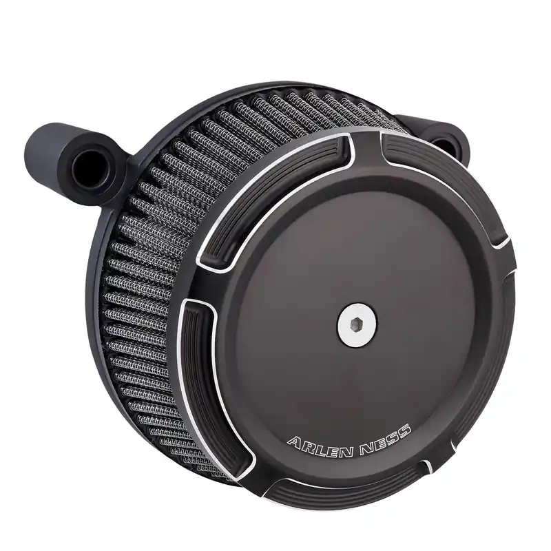 ARLEN NESS Big Sucker Beveled Black Oiled Stage 1 Air Filter Kit - Black / Machined Markdown