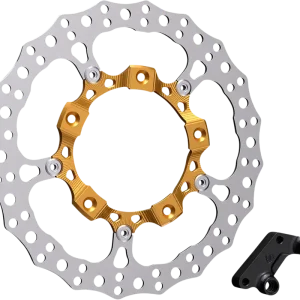 ARLEN NESS Big Brake 14" Full Floating Brake Rotor Kit - Front Right - Gold Super Sale