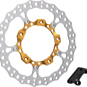 ARLEN NESS Big Brake 14" Full Floating Brake Rotor Kit - Front Left - Gold Modern