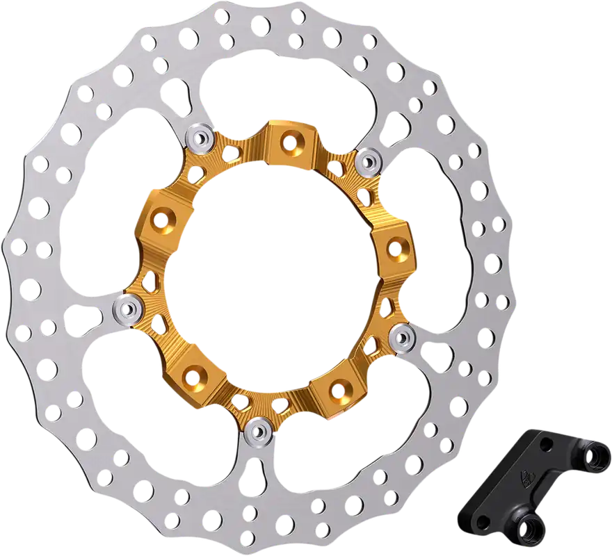ARLEN NESS Big Brake 14" Full Floating Brake Rotor Kit - Front Left - Gold Modern