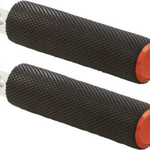 ARLEN NESS Fusion Male-Mount Footpegs - Knurled - Orange - 1" Longer Same Day Shipping