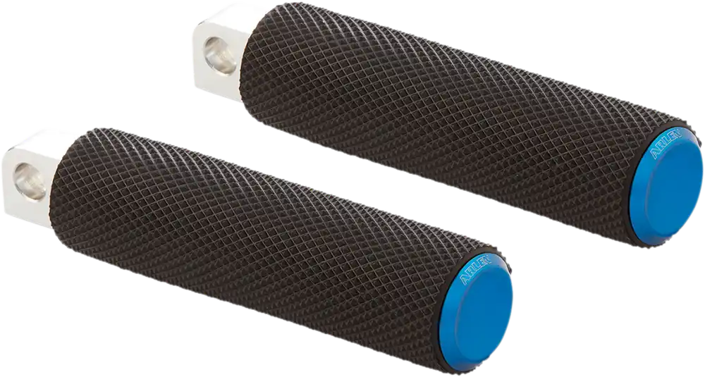 ARLEN NESS Knurled Footpegs - Passenger - Blue - FL/FX '18-'24 Fast Shipping