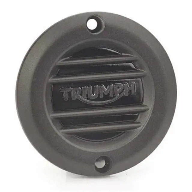 Triumph Bonneville Black Ribbed Clutch Cover Same Day Shipping