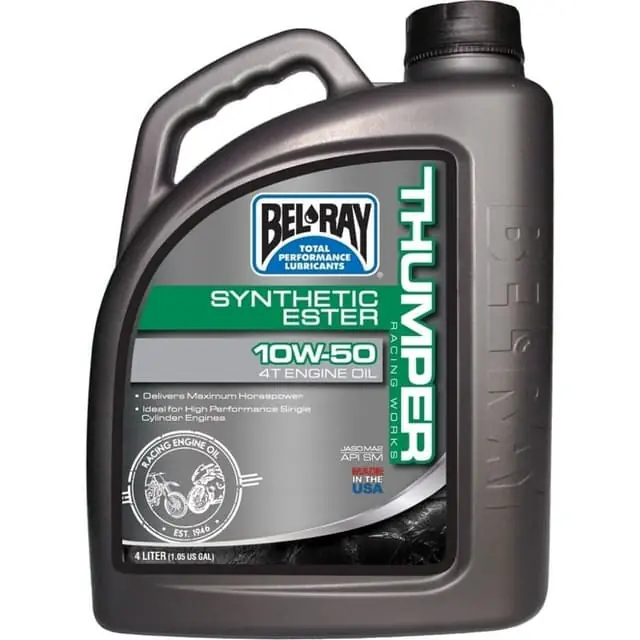 Worldwide Shipping Belray Works Thumper Racing Synthetic Ester 4T 10W-50 Engine Oil