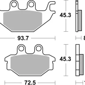 SBS HD Ceramic Front / Rear Brake Pads New Release
