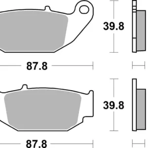 SBS Ceramic Front / Rear Brake Pads Certified