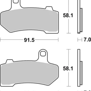 SBS HD Carbon Tech Road Front / Rear Brake Pads Special Discount