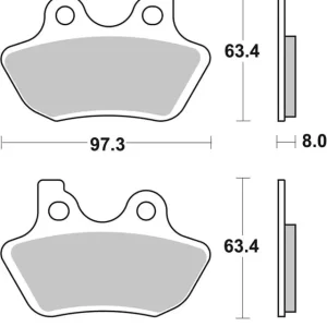 Trusted Brand SBS HD Ceramic Front / Rear Brake Pads
