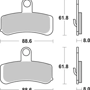 SBS HD Carbon Tech Road Front Brake Pads Worldwide Shipping