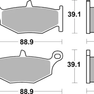 Warranty Included SBS Ceramic Front / Rear Brake Pads
