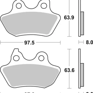 SBS HD Sintered Road Rear Brake Pads In Demand