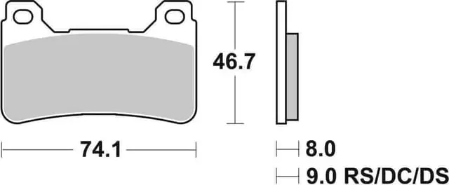 SBS Dual Carbon Racing Front Brake Pads Cheap