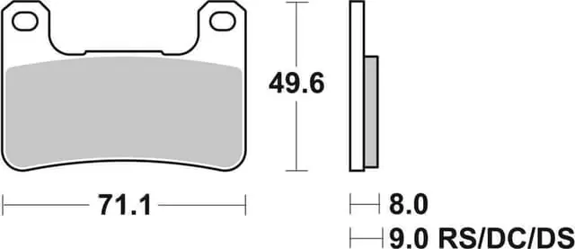 SBS Dual Carbon Racing Front Brake Pads Time-Limited