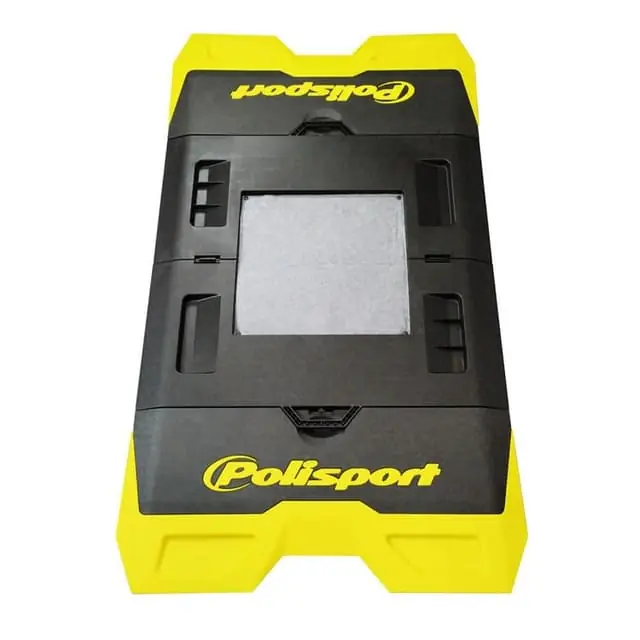 Deal Polisport Yellow/Black Foldable Bike Mat