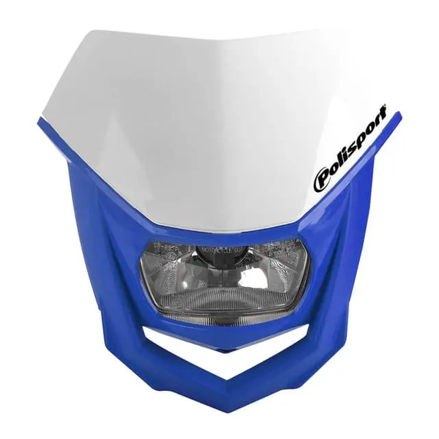 Worldwide Shipping Polisport Halo Blue/White Headlight