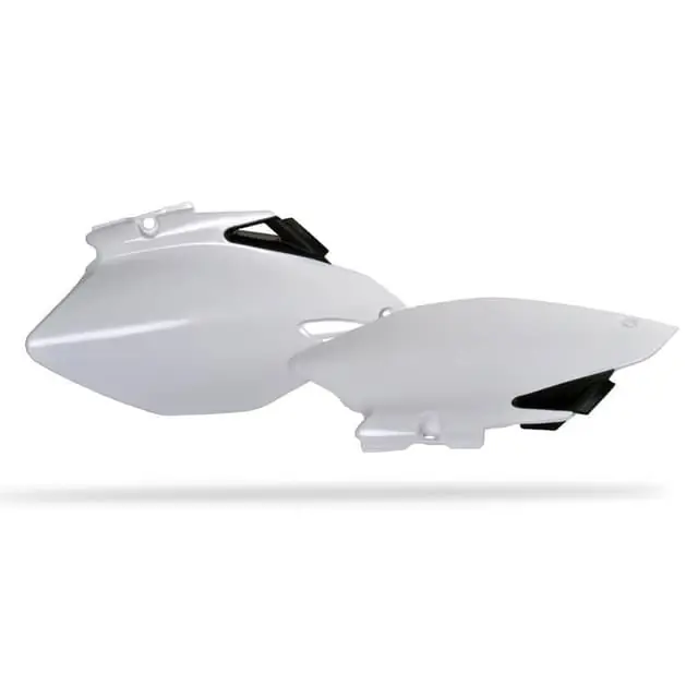 Polisport Yamaha YZ250F/450F 06-09 White Side Covers Crafted