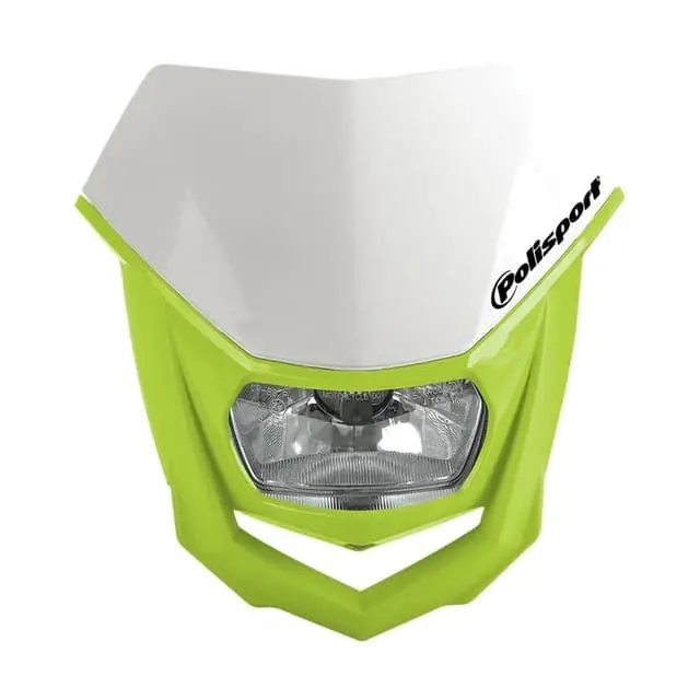 Authentic Polisport Fluoro Yellow/White Halo Headlight
