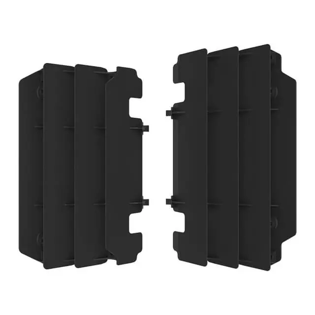 Brand New Polisport Kawasaki KX Black Radiator Louvres