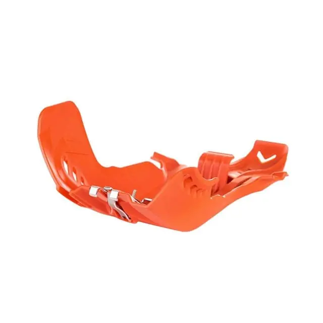Fast Shipping Polisport KTM 250 SX 17-18/Husqvarna TC 250 17-18/TE 25/TE 300 07-19 Orange Fortress Skid Plate/Linkage Guard