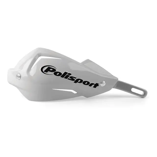 Polisport White Touquet Handguards Exclusive