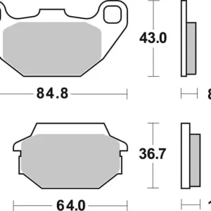 SBS Ceramic Front / Rear Brake Pads Best Seller