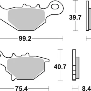 Certified SBS Ceramic Front / Rear Brake Pads
