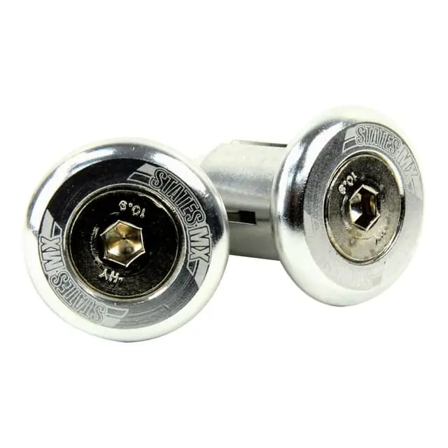 States MX Off Road Silver Bar Ends Authentic